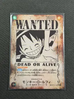One Piece TCG Wanted Dead Or Alive Luffy Japanese SP OP-13-118 Sec Alt - Image 1
