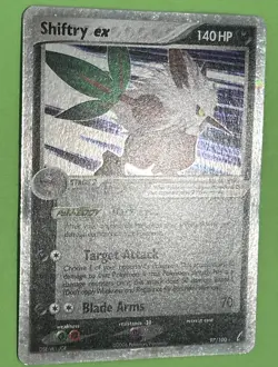 Pokemon TCG Shiftry EX 97/100 Holo Ultra Rare Foil Card Vintage NOT MINT NO PLAY - Image 2