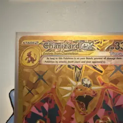 Pokemon Charizard ex Obsidian Flames 228/197 Gold Tera Ability Foil Single Card - Image 2