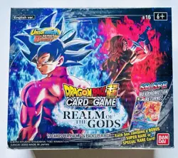 Realm of the Gods B16 Booster Box Dragon Ball Super Card Game Factory Sealed - Image 1