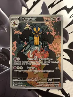 🔥Pokemon TCG Cofagrigus 123/086 SV: White Flare Illustration Rare Card NM+🔥 - Image 1