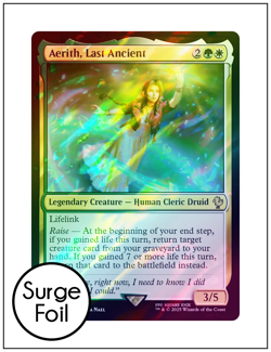 1x Aerith, Last Ancient, Surge Foil, Final Fantasy, Magic MTG NM - Image 1