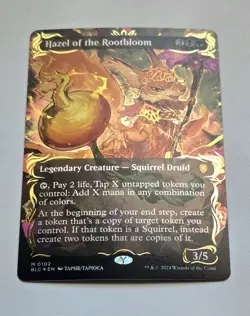 Hazel of the Rootbloom (Borderless) (Raised Foil) Commander: Bloomburrow Foil - Image 1