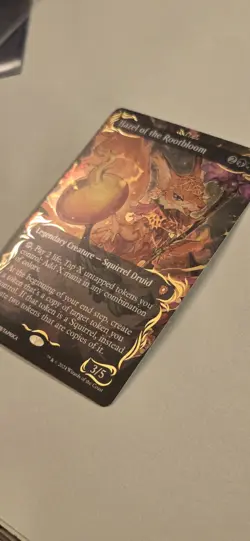 Hazel of the Rootbloom (Borderless) (Raised Foil) Commander: Bloomburrow Foil - Image 2