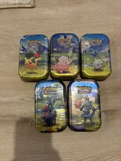 Pokemon TCG Ascended Heroes Mini Tins Set of 5 Complete Sealed - Image 1
