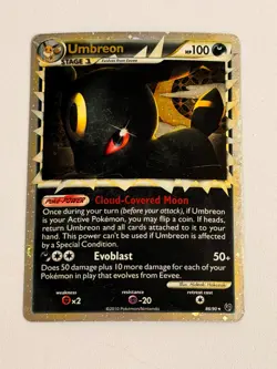Umbreon Prime 86/90 Ultra Rare Holo Pokemon Undaunted - Binder Copy - Image 2