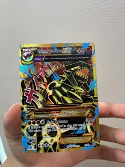 Pokemon TCG Primal Groudon EX (Shiny Full Art) 97/98 XY Holo DAMAGED - Image 1