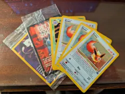 Vtg Pokemon Holo Promo Lot Sealed Celebi Electabuzz x3 Eevee Muk WOTC - Image 1