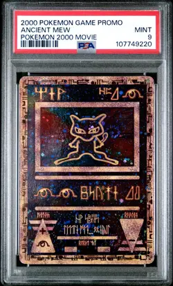 Pokemon The Movie 2000 Ancient Mew Promo Graded PSA 9 Mint *SWIRL* - Image 1