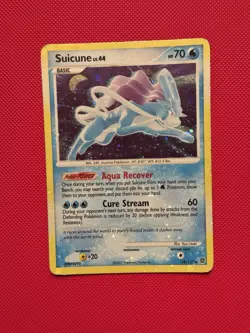 Suicune LV.44 Holo Rare Secret Wonders 19/132 DPBP#295 MP English Pokemon TCG - Image 1