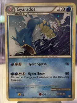 Pokemon TCG Gyarados Heartgold Soulsilver 4/123 Holo Holo Rare MP - Image 1