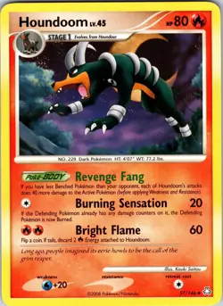 Houndoom 57/146 Legends Awakened Pokemon TCG LP Normal - Image 1