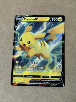 Pokemon Pikachu v SWSH063 Black Star Promo NM - Image 1