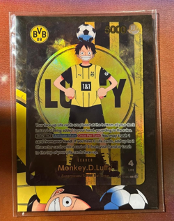 One Piece x BVB Borussia Dortmund Promo Card Monkey D. Luffy St13-003 Original - Image 1