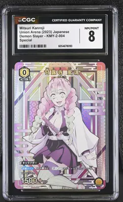 2023 Union Arena Demon Slayer #KMY-2-004 Mitsuri Kanroji PSA 8 - Image 1
