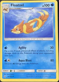 Floatzel 36/156 Sm-Ultra Prism Regular - Pokemon Card - Image 1