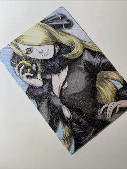 Cynthia Elite Trainer Hot Sexy Goddess Anime Doujin Sketches Art Card Girl Waifu - Image 4