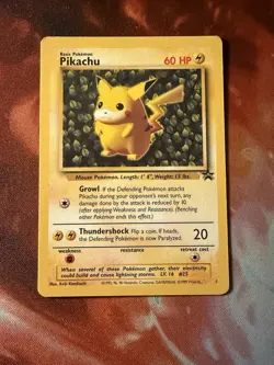 Pikachu Promo 1 WOTC Black Star Promo Card Free Shipping - Image 2