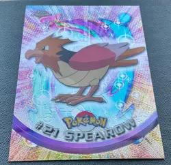 Pokemon #21 Spearow Card Foil Holo Topps Chrome 2000 TV Animation Series 1 - Image 1