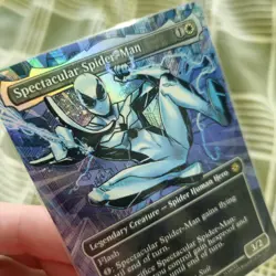 2025 MTG Spectacular Spider-Man (0241) Borderless Textured Foil - Image 2