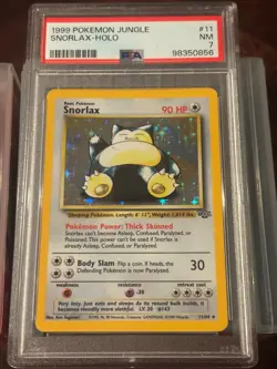 Snorlax 1999 Jungle Holo #11 PSA 7 (Near Mint) Pokemon - Image 1