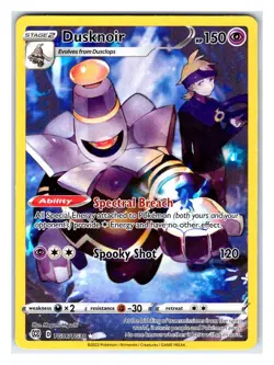 Pokemon TCG - Dusknoir - SWSH09: Brilliant Stars Trainer Gallery TG06/TG30 Ultra - Image 1