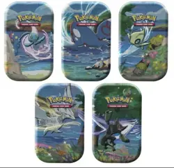 1 x Pokemon Shining Fates Mini Tins - Complete Set of 5 Pokemon Tins and Box Set 820650808678 - Image 1