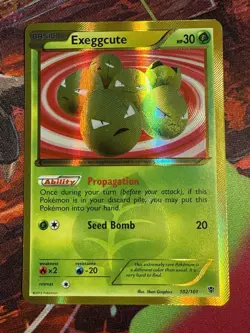 Pokemon Plasma Blast Exeggcute 102/101 Secret Rare 102/101 NM/LP - Image 1