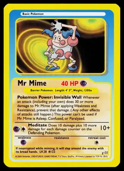 Mr. Mime #g05 Pokemon Funskool Near Mint or Better - Image 1