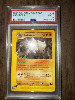 Pokemon TCG Kabutops Black Star Promo #14 PSA 9 - Image 2