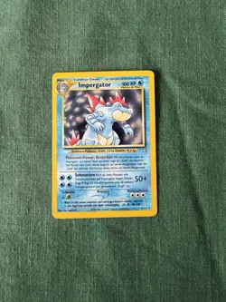Pokemon TCG Feraligatr Neo Genesis Holo Unlimited 4/111 NM GERMAN - Image 1