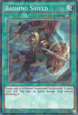 Bashing Shield (BP03-EN186) - Shatterfoil Rare First ed. Yu-Gi-Oh! - Image 1