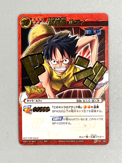 Monkey D Luffy - P OP 28 - One Piece Miracle Battle Carddass Card Japanese - Image 1