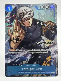Trafalgar Law ST03-008 EN ONE PIECE TCG 2024 Championship Event Finalist-NM - Image 1