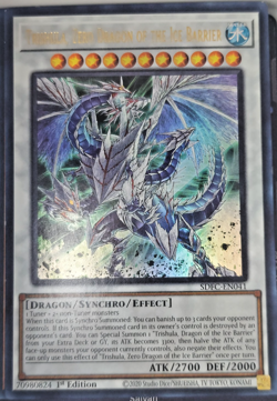 Yugioh SDFC-EN041 Trishula, Zero Dragon of Ice Barrier Card Game 1st Ed. TCG CCG - Image 1