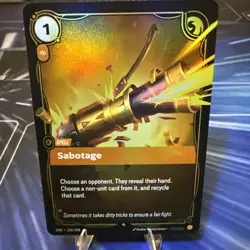 Riftbound Origins League of Legends Sabotage OGN 156/298 Trading Card - Image 1