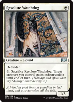 Resolute Watchdog NM, English MTG Ravnica Allegiance - Image 1