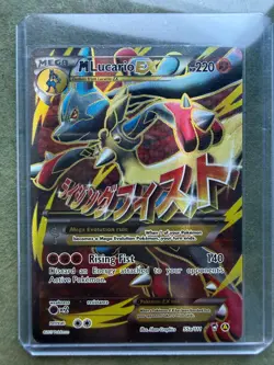 Mega M Lucario Ex 55a/111 Furious Fists Ultra Rare Full Art Holo Pokemon NM - Image 1