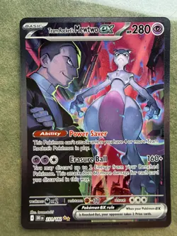Pokemon Team Rockets Mewtwo EX 231/182 SIR Sv10: Destined Rivals NM - Image 1