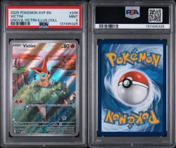 2025 POKEMON SVP VICTINI ILLUSTRATION COLLECTION PROMO #208 VICTINI PSA 9 x 3 - Image 3