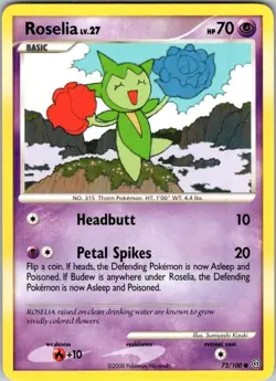 Pokemon | Stormfront | Roselia | 72/100 | Normal | NM - Image 1
