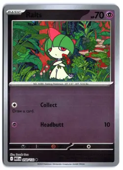 Ralts Common ME01: Mega Evolution 058/132 Reverse Holo NM Pokemon TCG - Image 1