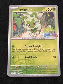 2023 Sprigatito 012/193 (Horizons The Series Stamped) Pokemon Paldea Evolved NM - Image 1