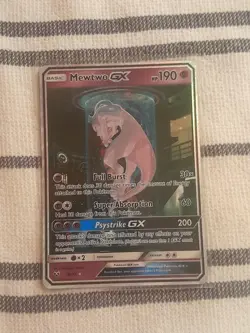 2017 Pokemon 78/73 Mewtwo GX Shining Legends Holo (Secret Rare) NM !! - Image 1