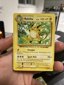 Raichu 36/108 XY Evolutions Non Holo Pokemon Card dmg - Image 1