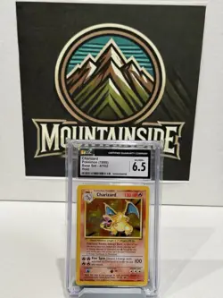 Charizard 4/102 Base Set Holo English CGC 6.5 Pokemon Vintage - Image 1