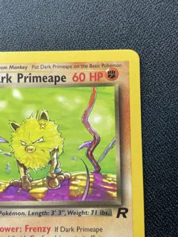 Pokemon Dark Primeape 43/82 1st Edition Team Rocket Uncommon LP - Image 3