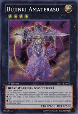 Yugioh! MP Bujinki Amaterasu - PRIO-EN052 - Secret Rare - 1st Edition Moderately - Image 1