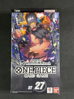 One Piece TCG Starter Deck Marshall.D.Teach Sealed English Ultra Rare ST 27 - Image 1