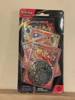 Pokemon TCG Mega Evolution—Phantasmal Flames Booster Pack, 3 Promo Cards, Coin - Image 1